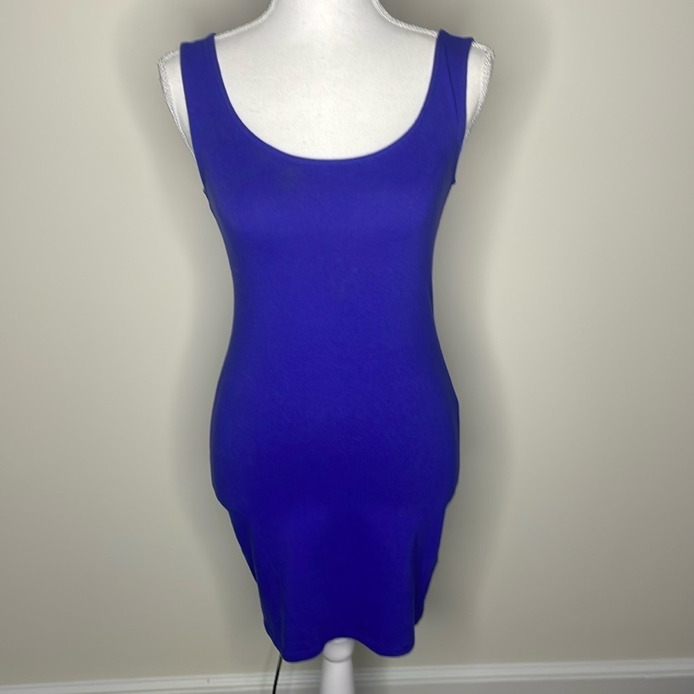 Charlotte Russe Royal Blue Stretchy Tank Dress. Small